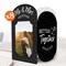 Big Dot of Happiness Mr. and Mrs. Photo Holder Centerpieces, 4x6 Picture Display Box Black & White Table Decoration for Wedding or Bridal Shower, 8 Ct